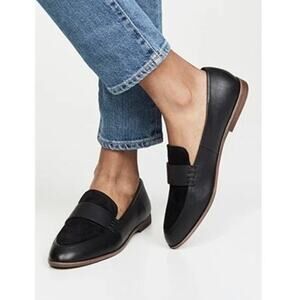 Madewell Women Suede & Leather Loafer “The Alex Loafer” Sz. 7  Black NWOT